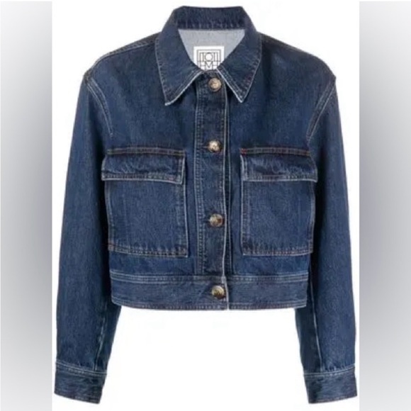 Toteme Jackets & Blazers - TOTEME Cropped Denim Jacket – EU 36 (US 2-4) NWOT